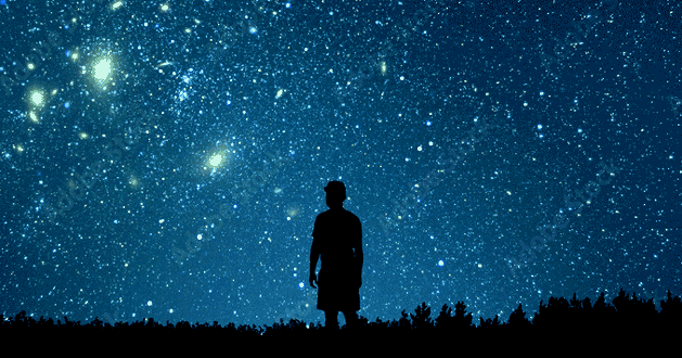 Watching the stllness of the night sky full of stars!