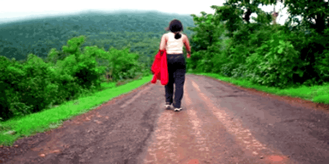 Long path to walk under the sun