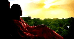 Sunset at the end of the day