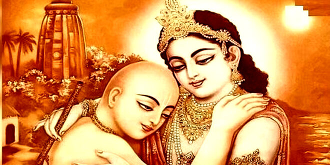 Sudama visits Lord Krishna palace