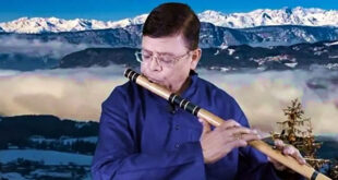 Rajiv K. Saxena Playing Flute