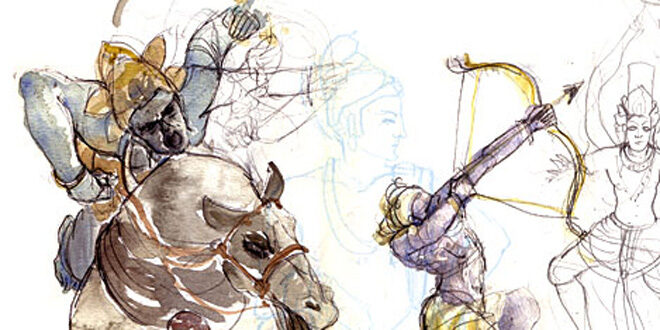 Dhritrashtra ponders about the Mahabharata war