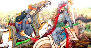 March of Maharana Pratap army to fight Akbar's army