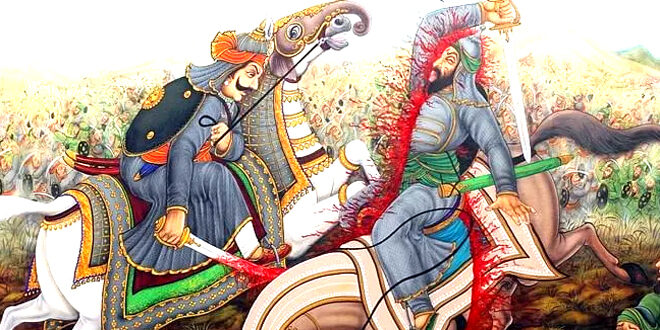 March of Maharana Pratap army to fight Akbar's army